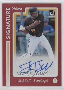 2017 Panini Donruss - Signature Series - Red #SS-JB - Josh Bell /99