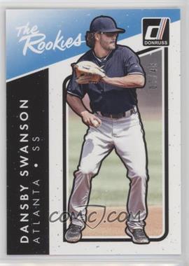 2017 Panini Donruss - The Rookies - Aqueous Test #TR-3 - Dansby Swanson /49