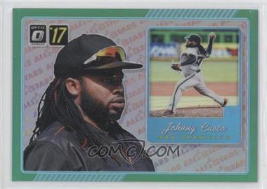 2017 Panini Donruss Optic - All Stars - Green Prizm #AS5 - Johnny Cueto /5