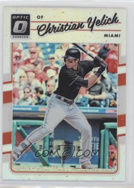 2017 Panini Donruss Optic - [Base] - Holo Prizm #111 - Christian Yelich