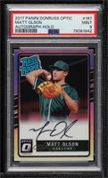 Rated Rookies Base Autographs - Matt Olson [PSA 9 MINT] #/150