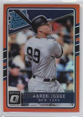 2017 Panini Donruss Optic - [Base] - Orange Prizm #38 - Rated Rookies - Aaron Judge /199