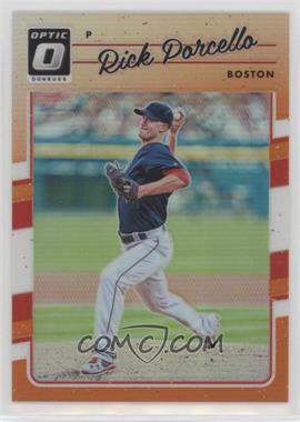 2017 Panini Donruss Optic - [Base] - Orange Prizm #78 - Rick Porcello /199