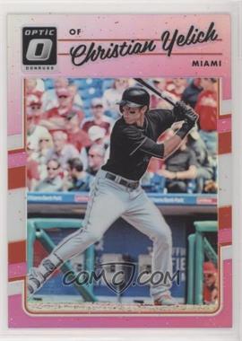 2017 Panini Donruss Optic - [Base] - Pink Prizm #111 - Christian Yelich