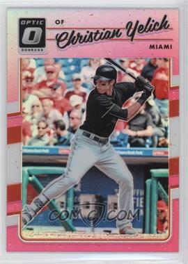 2017 Panini Donruss Optic - [Base] - Pink Prizm #111 - Christian Yelich