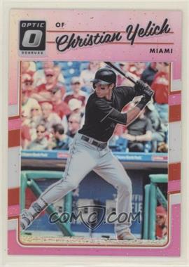 2017 Panini Donruss Optic - [Base] - Pink Prizm #111 - Christian Yelich