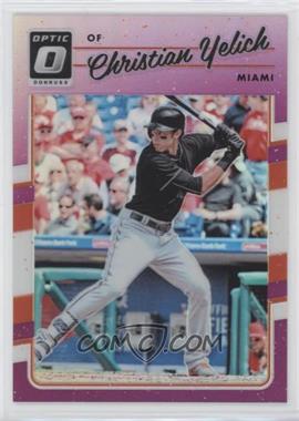 2017 Panini Donruss Optic - [Base] - Purple Prizm #111 - Christian Yelich