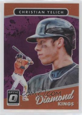 2017 Panini Donruss Optic - [Base] - Purple Prizm #15 - Diamond Kings - Christian Yelich