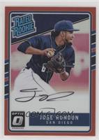 Rated Rookies Base Autographs - Jose Rondon #/50