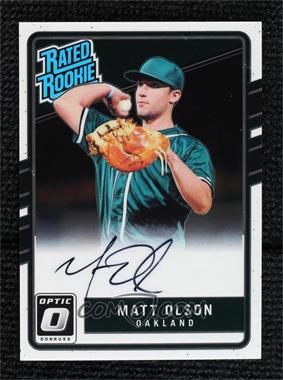 2017 Panini Donruss Optic - [Base] #167 - Rated Rookies Base Autographs - Matt Olson