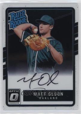 2017 Panini Donruss Optic - [Base] #167 - Rated Rookies Base Autographs - Matt Olson