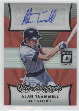 2017 Panini Donruss Optic - Optic Autographs - Red Prizm #OA-AT - Alan Trammell /15