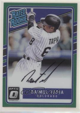 2017 Panini Donruss Optic - Rated Rookies Signatures - Green Prizm #RRS-RT - Raimel Tapia /5