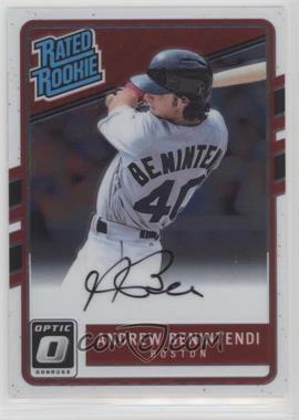 2017 Panini Donruss Optic - Rated Rookies Signatures #RRS-AX - Andrew Benintendi