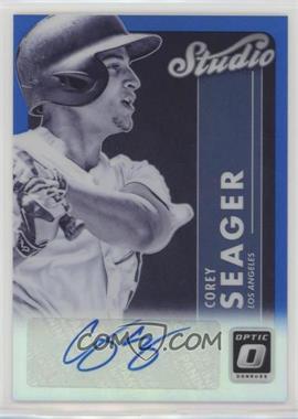 2017 Panini Donruss Optic - Studio Signatures - Blue Prizm #STS-CS - Corey Seager /25