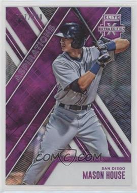 2017 Panini Elite Extra Edition - [Base] - Aspirations Purple #78 - Mason House /200