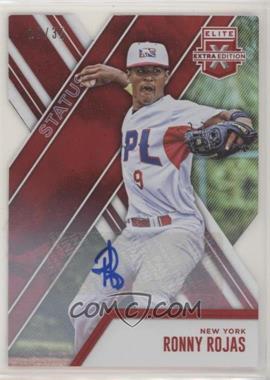 2017 Panini Elite Extra Edition - [Base] - Status Red Die-Cut Autographs #141 - Ronny Rojas /35