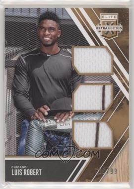 2017 Panini Elite Extra Edition - Triple Materials - Holo Gold #TM-LR - Luis Robert /99