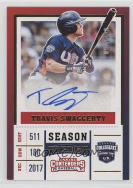 2017 Panini Elite Extra Edition - USA Baseball - Gold #USAT-TS - Travis Swaggerty /100