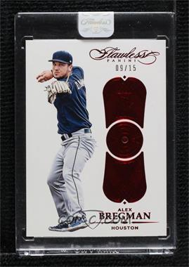 2017 Panini Flawless - [Base] - Ruby #32 - Alex Bregman /15 [Uncirculated]