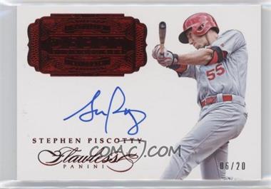 2017 Panini Flawless - Flawless Debut Signatures - Ruby #FDS-SP - Stephen Piscotty /20