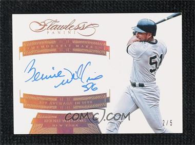 2017 Panini Flawless - Memorable Marks - Gold #MM-BW - Bernie Williams /5