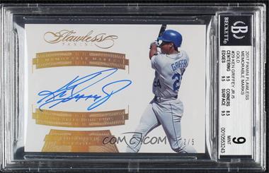 2017 Panini Flawless - Memorable Marks - Gold #MM-JR - Ken Griffey Jr. /5 [BGS 9 MINT]