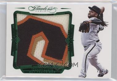 2017 Panini Flawless - Patches - Emerald #P-JC - Johnny Cueto /3