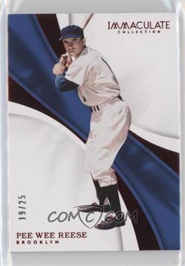 2017 Panini Immaculate Collection - [Base] - Red #28 - Pee Wee Reese /25