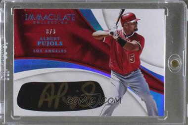 2017 Panini Immaculate Collection - Immaculate Carbon Signatures - Blue #EB-AP - Albert Pujols /3