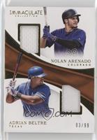 Nolan Arenado, Adrian Beltre #/99