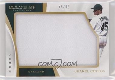 2017 Panini Immaculate Collection - Immaculate Jumbo #IJ-JC - Jharel Cotton /99