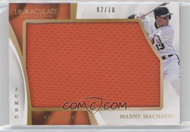 2017 Panini Immaculate Collection - Immaculate Jumbo #IJ-MY - Manny Machado /10