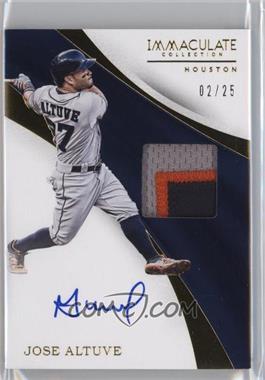 2017 Panini Immaculate Collection - Immaculate Material Signatures #IMS-JS - Jose Altuve /25