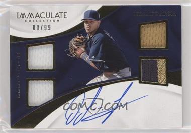 2017 Panini Immaculate Collection - Immaculate Quad Auto Materials Rookie #QAM-OA - Orlando Arcia /99 [EX to NM]