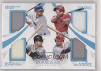 Kris Bryant, Mike Trout, Buster Posey, Bryce Harper #/25