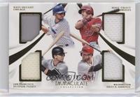 Kris Bryant, Mike Trout, Buster Posey, Bryce Harper #/99
