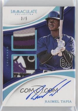 2017 Panini Immaculate Collection - Immaculate Signature Patches Rookie - Blue #SPR-RT - Raimel Tapia /5