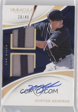 2017 Panini Immaculate Collection - Immaculate Signature Patches Rookie - Gold #SPR-HR - Hunter Renfroe /49