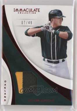 2017 Panini Immaculate Collection - Immaculate Swatches - Prime #S-RH - Ryon Healy /49