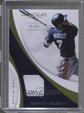 2017 Panini Immaculate Collection - Immaculate Swatches #S-MU - Manuel Margot /99