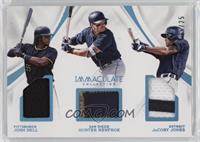 Josh Bell, Hunter Renfroe, JaCoby Jones [Good to VG‑EX] #/25