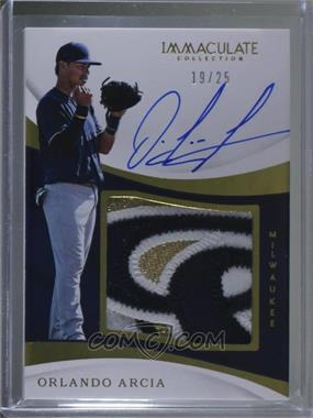 2017 Panini Immaculate Collection - Rookie Auto Premium Patch #RPP-OA - Orlando Arcia /25 [Noted]