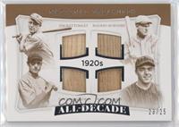 Dave Bancroft, Jim Bottomley, Rogers Hornsby, Willie Kamm #/25