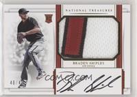 Rookie Materials Signatures - Braden Shipley #/49