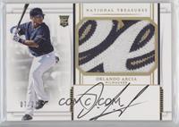 Rookie Materials Signatures - Orlando Arcia #/25