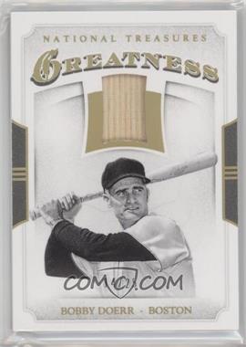 2017 Panini National Treasures - Greatness - Holo Gold #G-BD - Bobby Doerr /25