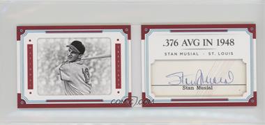 2017 Panini National Treasures - Legends Cuts Booklets - Stats #LCB-SM1 - Stan Musial /49