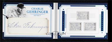 2017 Panini National Treasures - Legends Cuts Materials Booklets - Trios #LCBM-CG - Charlie Gehringer /4