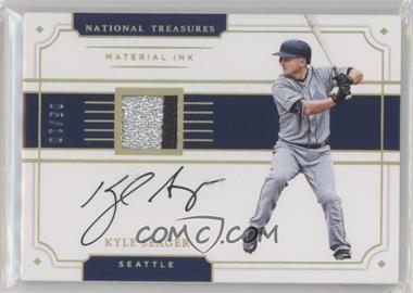 2017 Panini National Treasures - Material Ink - Holo Gold #MI-KY - Kyle Seager /10